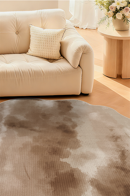 Artistic Irregular Gradient Area Rug, Luxury High-End, Rugsfun