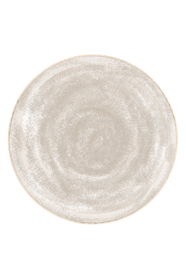 Non-Slip Beige Cloud Round Rug, Cream Style, Rugsfun