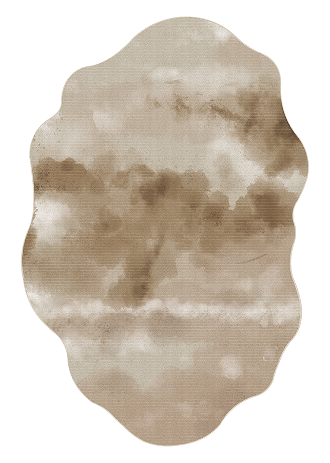 Artistic Irregular Gradient Area Rug, Luxury High-End, Rugsfun