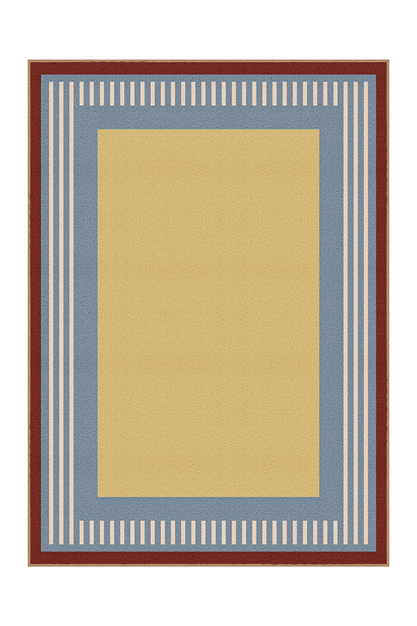 Artistic Yellow Geometric Premium Area Rug, Geometric, Rugsfun